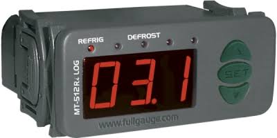 Controlador Full gauge indicador de temperatura, con un timer cíclico conjugado. Controla la refrigeración y deshielos por parada de compresor.