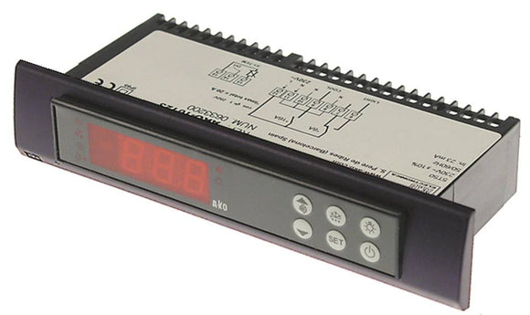 Reguladores de temperatura frontal largo en formato para hueco panel de 150 x 31 mm