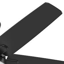 Ventilador de techo hunter mod: 50476 52" cavera color negro mate c/luz