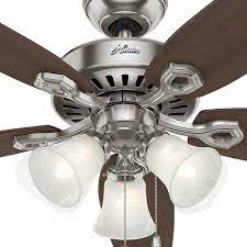 Ventilador de techo hunter mod: 53238 builder plus 50" color bronce c/cadena y luz