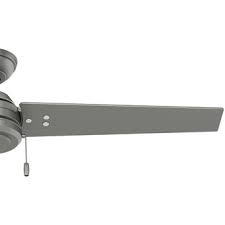 Ventilador de techo hunter mod: 59262 cassius 52" color gris mate con cadena
